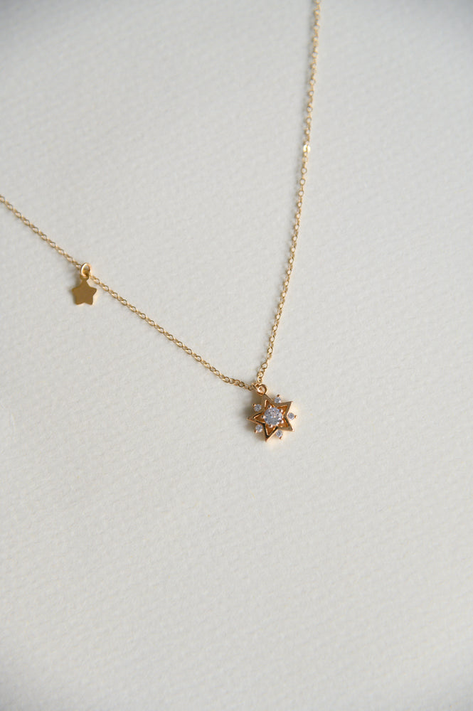 14k Gold Plated - Bora Starry Necklace in Gold