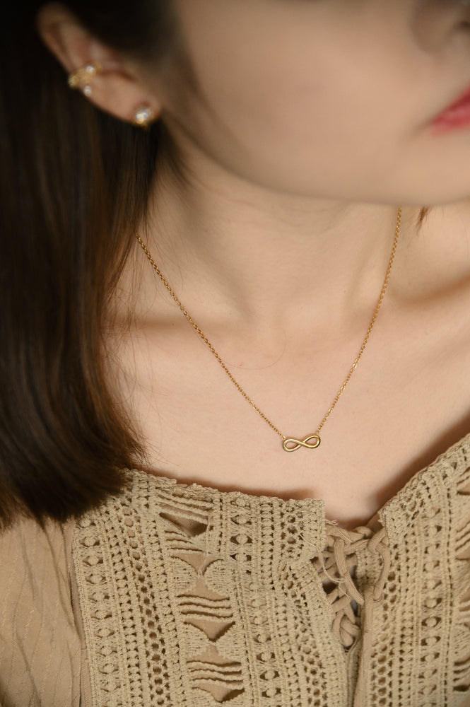18k Gold Plated - Infinity Necklace