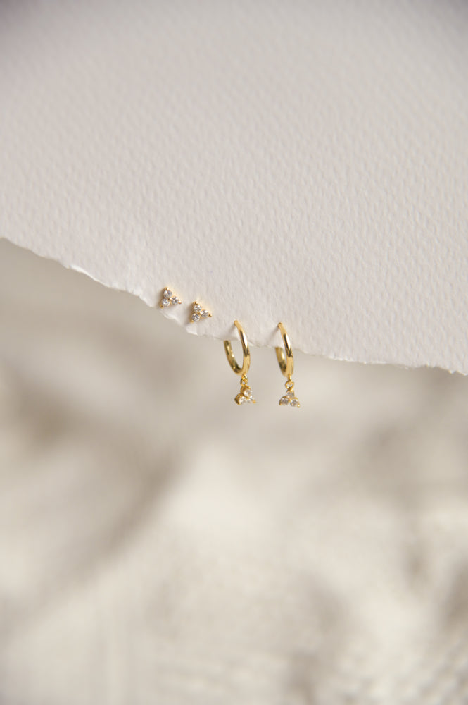 18k Gold Plated - Merri Studs in Gold