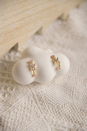 18k Gold Plated - Rosy Dream Earrings