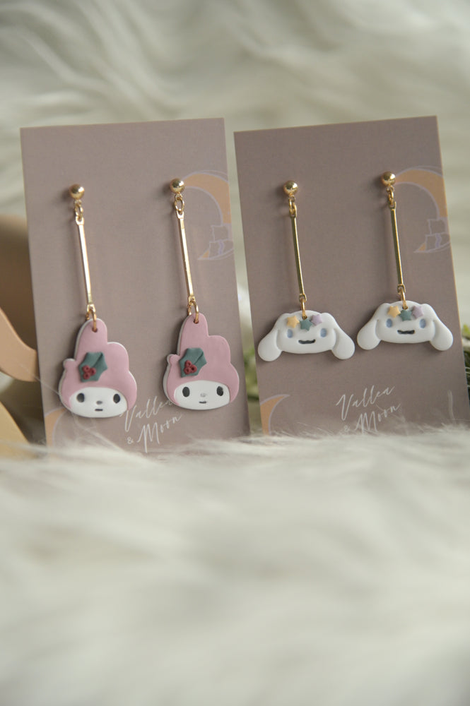 My Melody Inspired Jolly Earrings