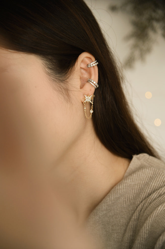 
            
                Load image into Gallery viewer, Sparkly Mismatched Earrings (S925)
            
        