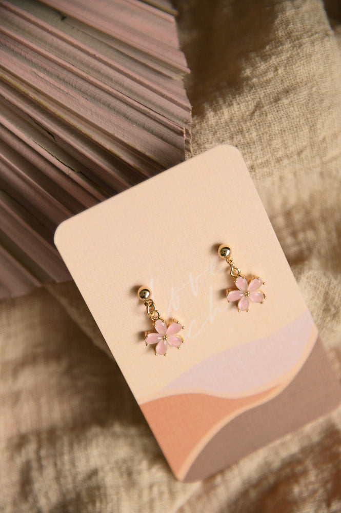 Bloom Earrings in rose (S925)