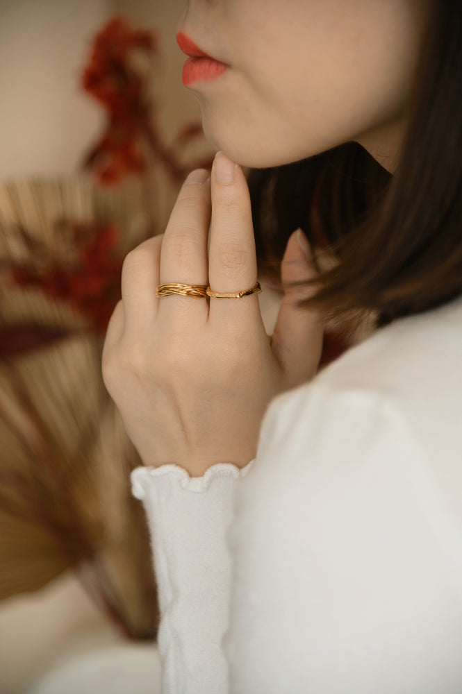 
            
                Load image into Gallery viewer, 18k Gold Plated - Crescento Ring
            
        