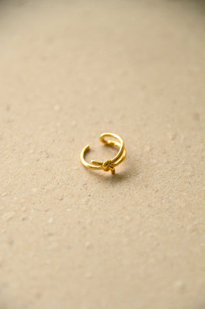 18k Gold Plated - Elon Knot Ring