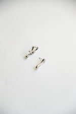 Havana Mismatched Earrings in silver