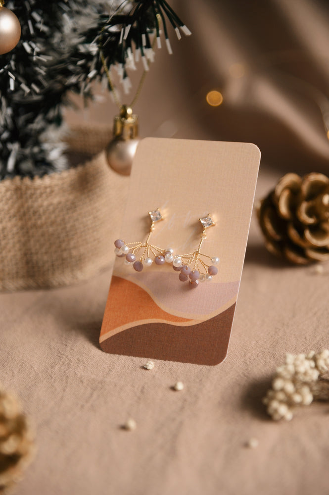 
            
                Load image into Gallery viewer, Snowlight Earrings in berry
            
        