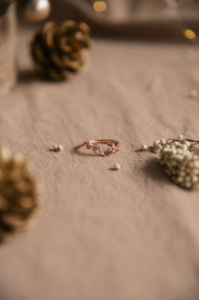 
            
                Load image into Gallery viewer, Yule Ring in rose gold
            
        